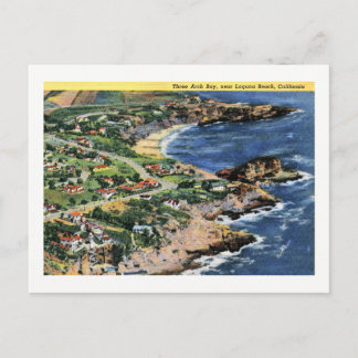 Laguna Beach, California, Three Arch Bay Vintage Postcard