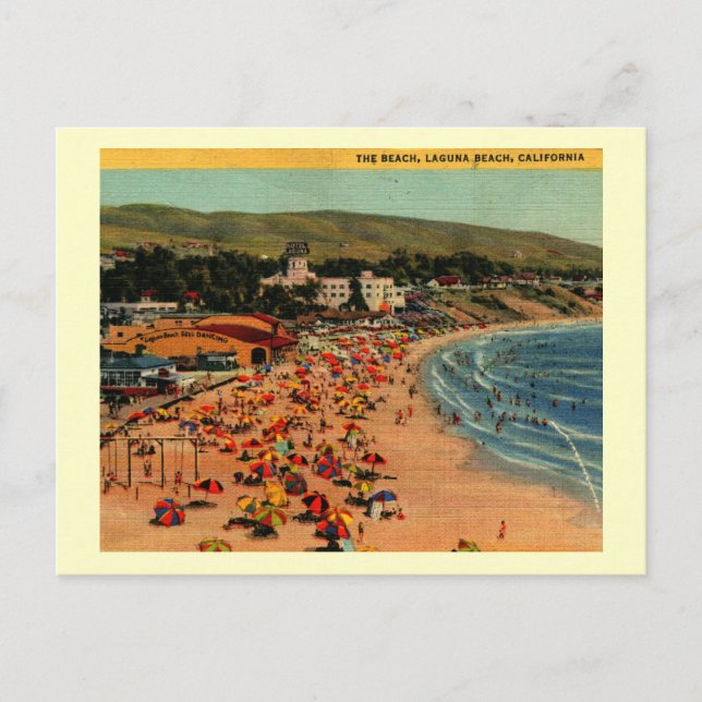 Laguna Beach, California Vintage Postcard (Front)