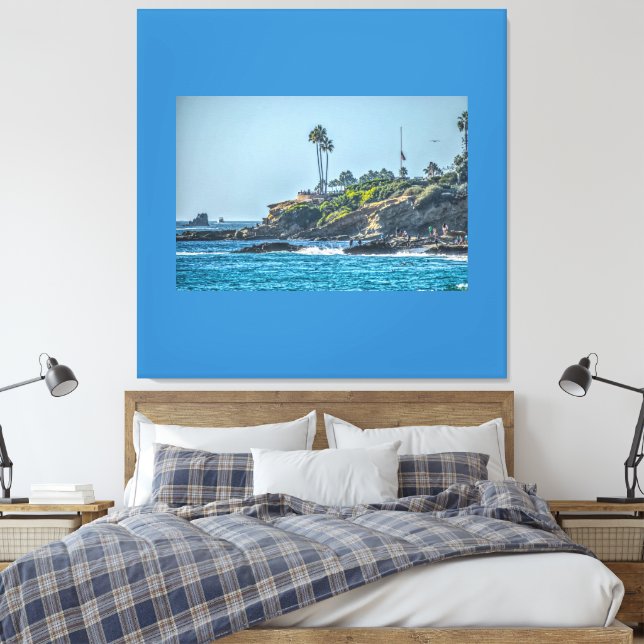 Laguna Beach  Canvas Print (Insitu(Bedroom))