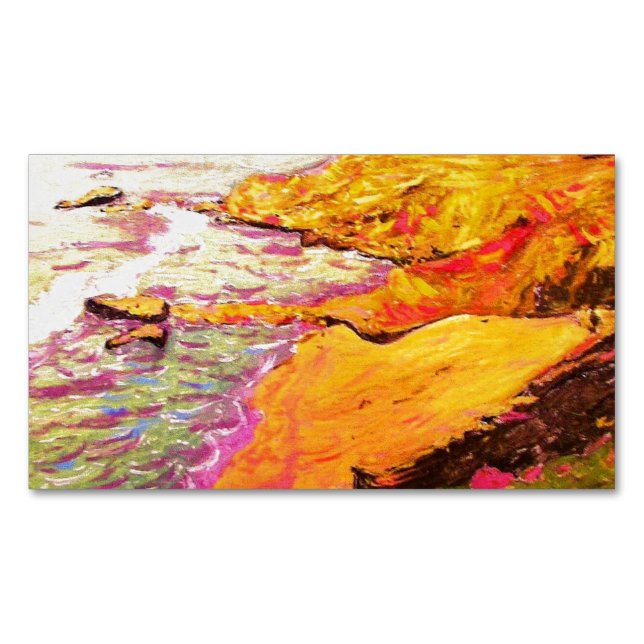 Laguna Beach Cove Magnetic Business Card (Front)