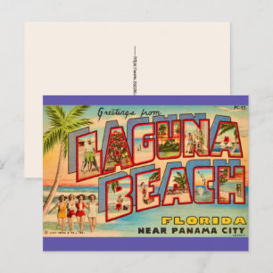 Laguna Beach FL Vintage Postcard