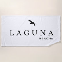 Laguna Beach, Florida Beach Towel