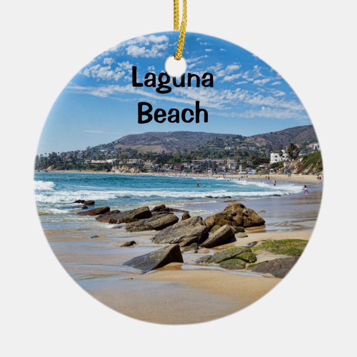 Laguna Beach Holiday Christmas Ornament Zazzle.co.uk
