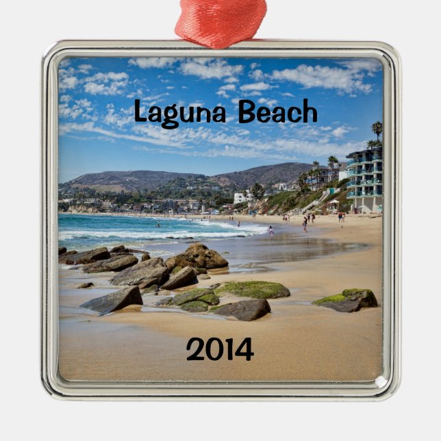Laguna Beach Holiday Metal Tree Decoration (Front)