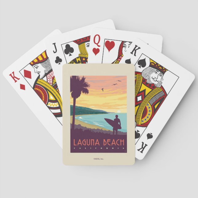 Laguna Beach | Laguna Beach Playing Cards (Back)