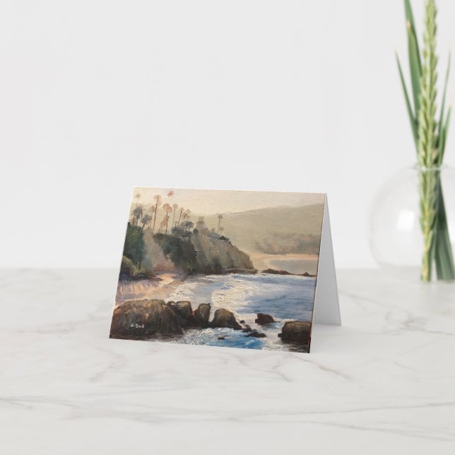 Laguna Beach Morning Thank You Card (Front)