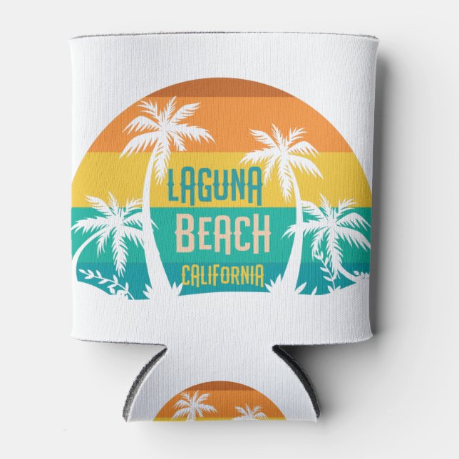 Laguna Beach Retro Can Cooler (Front)