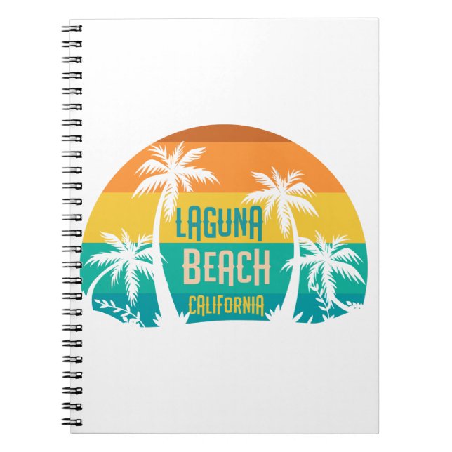 Laguna Beach Retro Notebook (Front)