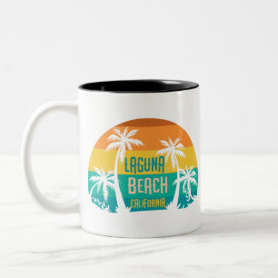 Laguna Beach Retro Two-Tone Coffee Mug
