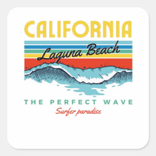 Laguna Beach Square Sticker