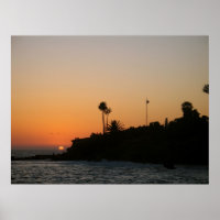 Laguna Beach Sunset Scenic Photo