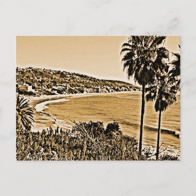 laguna beach vintage postcard (Front)