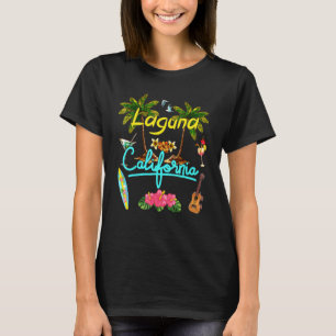 Laguna California Beach Summer Palm Surf Sun Set P T-Shirt