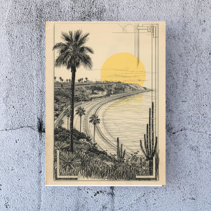 Laguna Coastline –  California Seaside Travel Poster