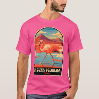 Laguna Colorada Bolivia Flamingo Desert Vintage Tr T-Shirt