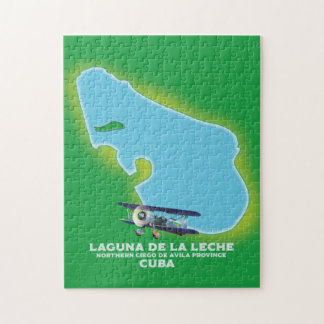 Laguna de la Leche Cuba lake map Jigsaw Puzzle