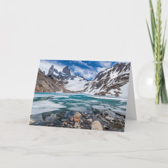 Laguna De Los Tres And Mount Fitzroy Card (Front)