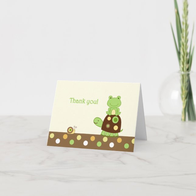 Laguna Frog Folded Thank you note Card (Front)