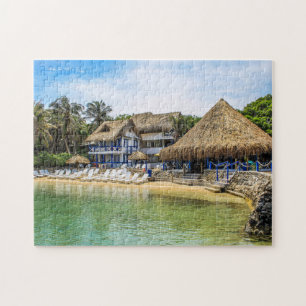 Lagune Beach Sun Island India. Jigsaw Puzzle