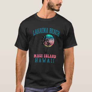 Lahaina Beach Maui Hawaii Beach Palm Trees Summer T-Shirt