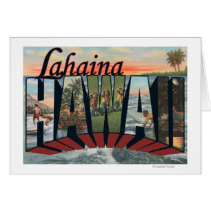 Lahaina, Hawaii - Large Letter Scenes