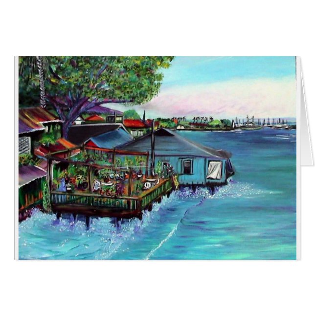 Lahaina Maui~ Fish company painting (Front Horizontal)