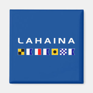 Lahaina Maui Nautical Maritime Signal Flags Magnet