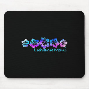 Lahaina Maui Tropical Flower Tee-vacation Beach Mouse Mat