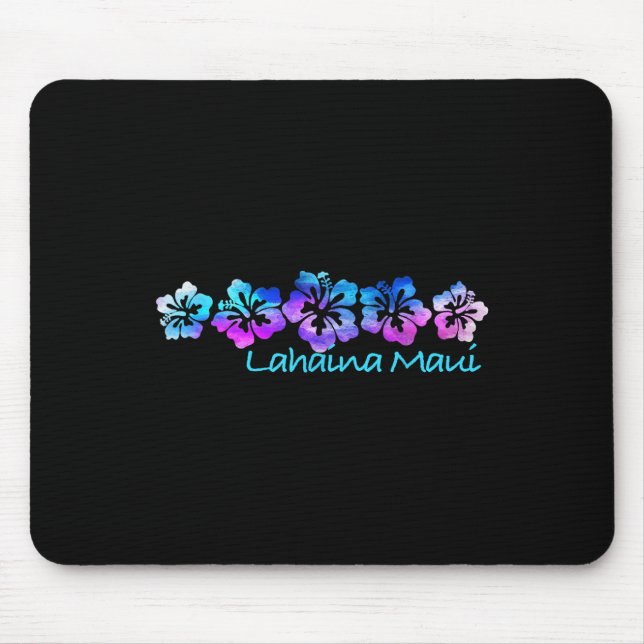 Lahaina Maui Tropical Flower Tee-vacation Beach  Mouse Mat (Front)
