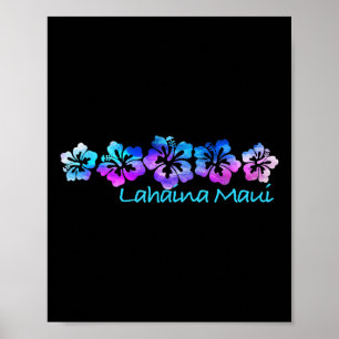 Lahaina Maui Tropical Flower Tee-vacation Beach Poster