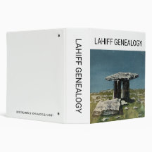 LAHIFF GENEALOGY BINDER