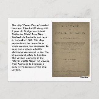 Lahiff Genealogy Postcard "Dover Castle"