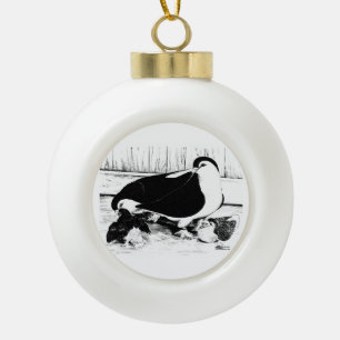 Lahore Pigeons 1980 Ceramic Ball Christmas Ornament