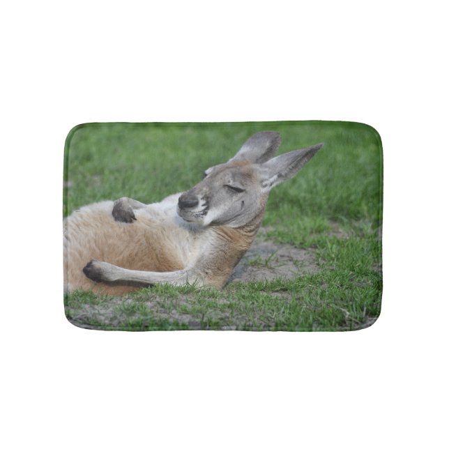 Laid-back Kangaroo Bath Mat (Front)