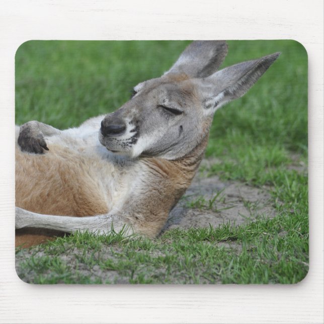 Laid-back Kangaroo Mouse Mat (Front)