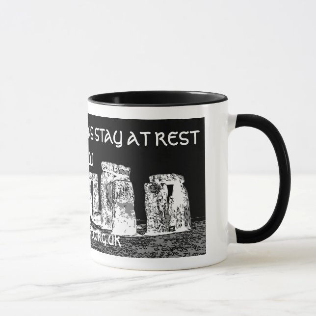 LAID TO REST MEANS STAY AT REST MUG (Right)