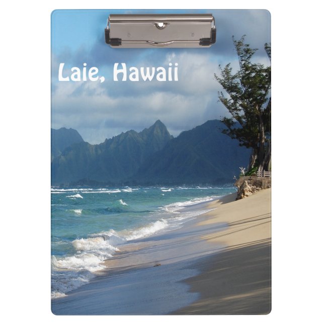 Laie Beach, Hawaii Clipboard (Front)