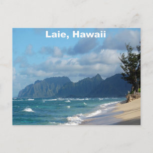 Laie Beach Hawaii Postcard