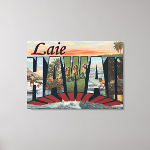 Laie, HawaiiLarge Letter ScenesLaie, HI Canvas Print