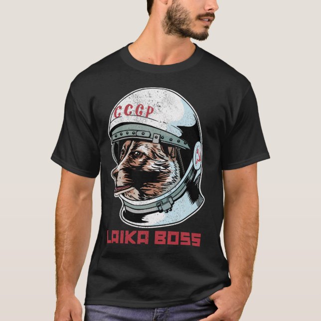Laika Boss Space Dog T-Shirt (Front)