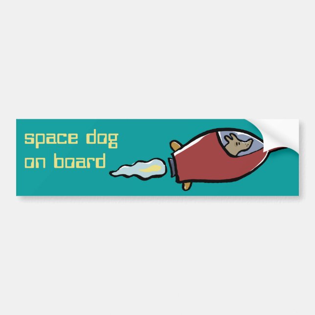 laika customisable bumper sticker (Front)
