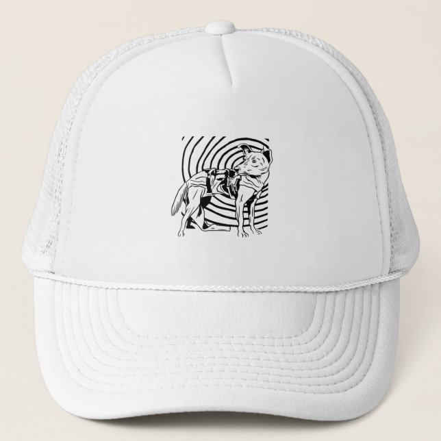 LAIKA SPACE DOG TRUCKER HAT (Front)