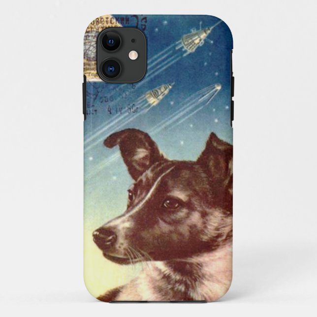 Laika The Russian Space Dog iphone 5 Case-Mate iPhone Case (Back)