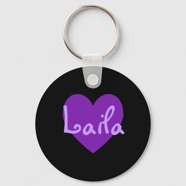 Laila in Purple Key Ring (Front)