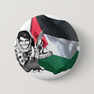 Laila Khaled 6 Cm Round Badge