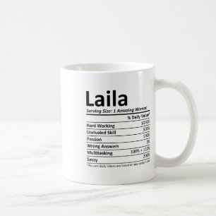 Laila Nutrition Personalised Name Funny Christmas  Coffee Mug