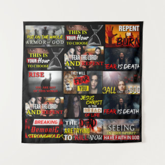 Laila of Jesus Christ Faith & Warmth Throw Blanket Tapestry