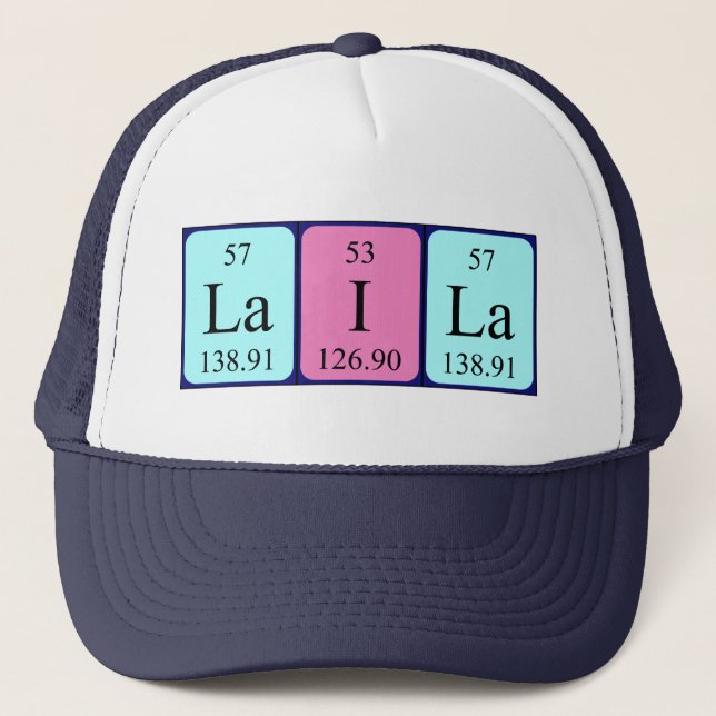 Laila periodic table name hat (Front)