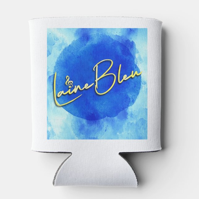 Laine Bleu Logo Koozie (Back)
