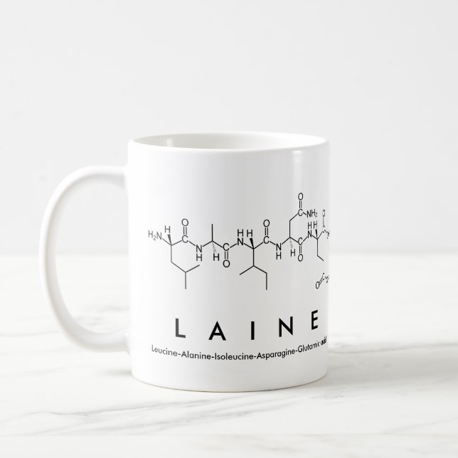 Laine peptide name mug (Left)